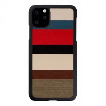 Smartphone case man and wood for iPhone 11 Pro Max — Corallina Black protective cover