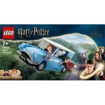 LEGO Harry Potter Flying Ford Anglia Car Toy for 7 Plus Year Old Kids Boys & Girls Buildable Model with Ron Weasley Character Minifigure and Hedwig