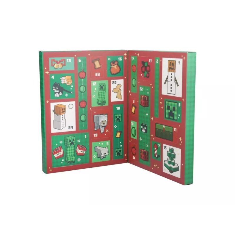 Advent calendar Paladone Minecraft Stationery 24 days — stationery set with 24 surprise items