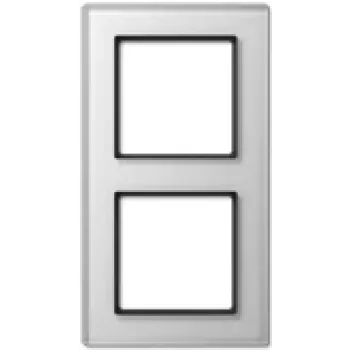 Wall switch panel Jung AC 582 GL WW White glass 84×155 mm