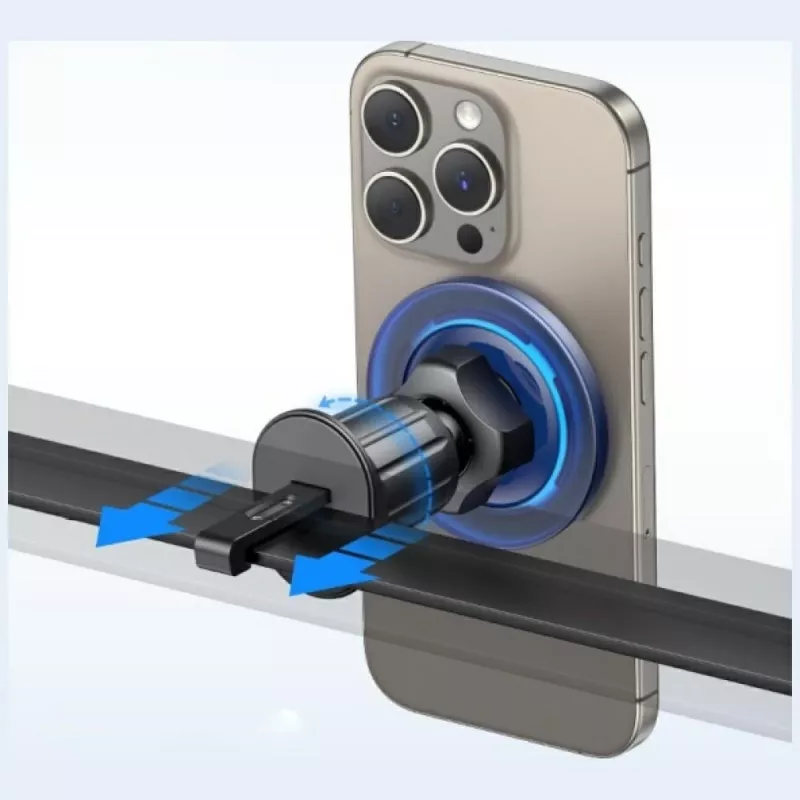 Magnetic car phone holder usams ZJ081 — magnetic mount for smartphones, compact design, easy installation