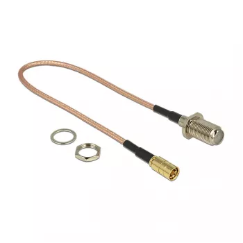 Coaxial Cable DeLOCK 13024 0.25 m F SMB Brown