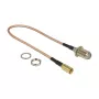 Coaxial Cable DeLOCK 13024 0.25 m F SMB Brown