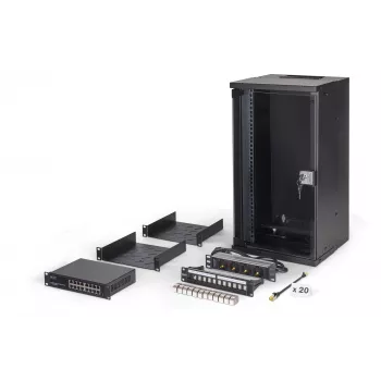Wall mounted rack Digitus DN-49105-SET 12U 60 kg IP20