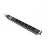 Lanberg PDU-05F-0200-BK power distribution unit (PDU) 5 AC outlet(s) 1U Black