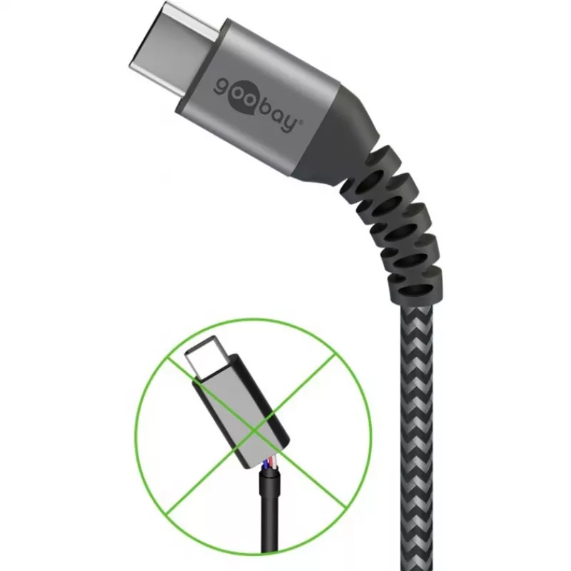 Wentronic 49296 USB Cable Black