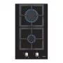 Built-in gas hob CATA SCI 3002 BK, 30 cm, 2 zones, rotary controls, black glass