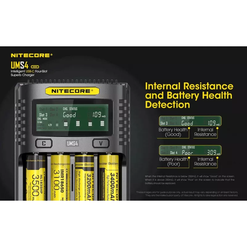 Charger Nitecore UMS4