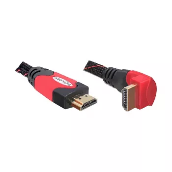 DELOCK Cable HDMI A-A plug/plug angled 2m