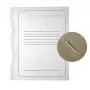 Carton binder SEG-6 A4, 250 g/m² board, with press and padding, white