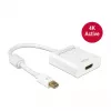 DeLock Mini DisplayPort 1.2 > HDMI (ST-BU) Adapter 4K White
