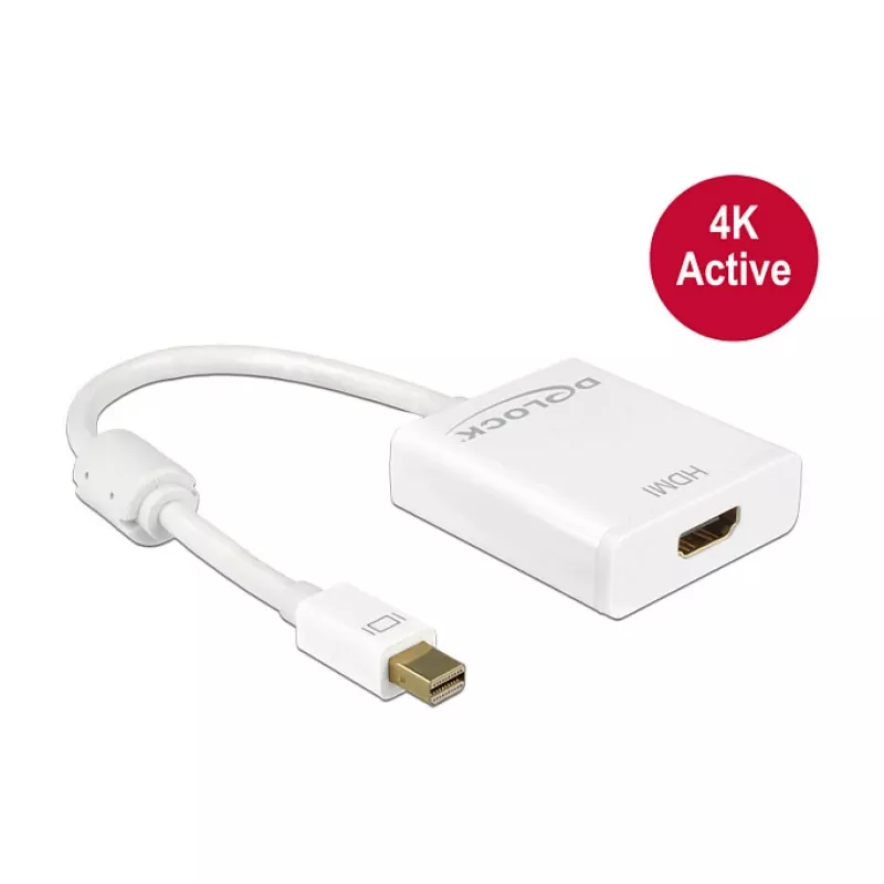DeLock Mini DisplayPort 1.2 > HDMI (ST-BU) Adapter 4K White