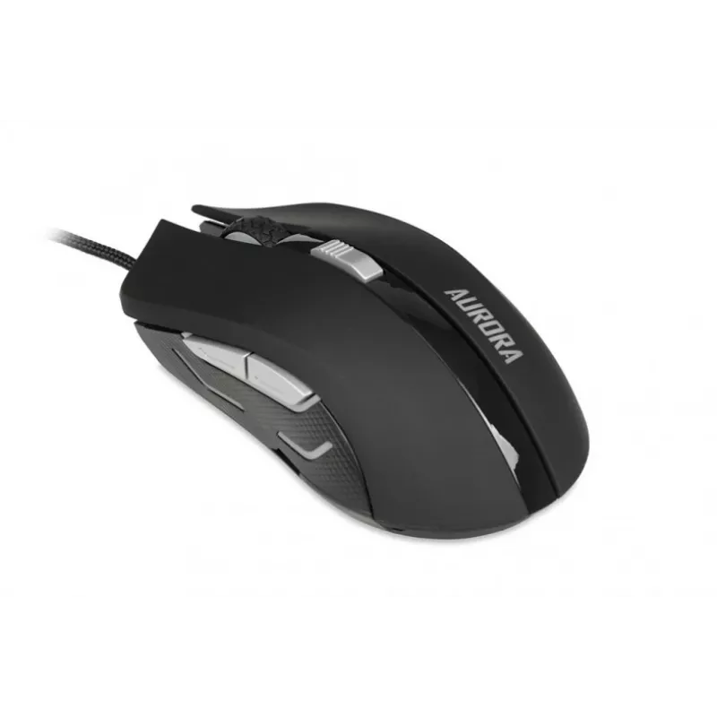Wired optical mouse IBOX Aurora A-1 — right-hand, 6 buttons, 2400 DPI, USB Type-A, LED illumination, 1.8 m cable