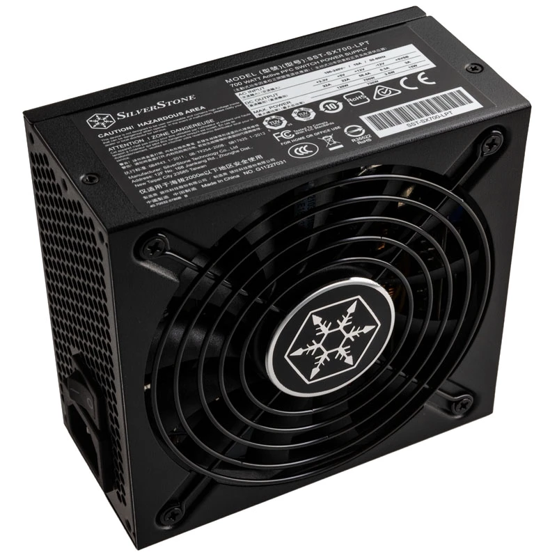 SilverStone SFX Series SX700-LPT - V1.1 - Power Supply (Internal) - ATX12V 2.4/ EPS12V / SFX-L - 80 PLUS Platinum - AC 120/230 V - 700 Watt - active PFC - Black