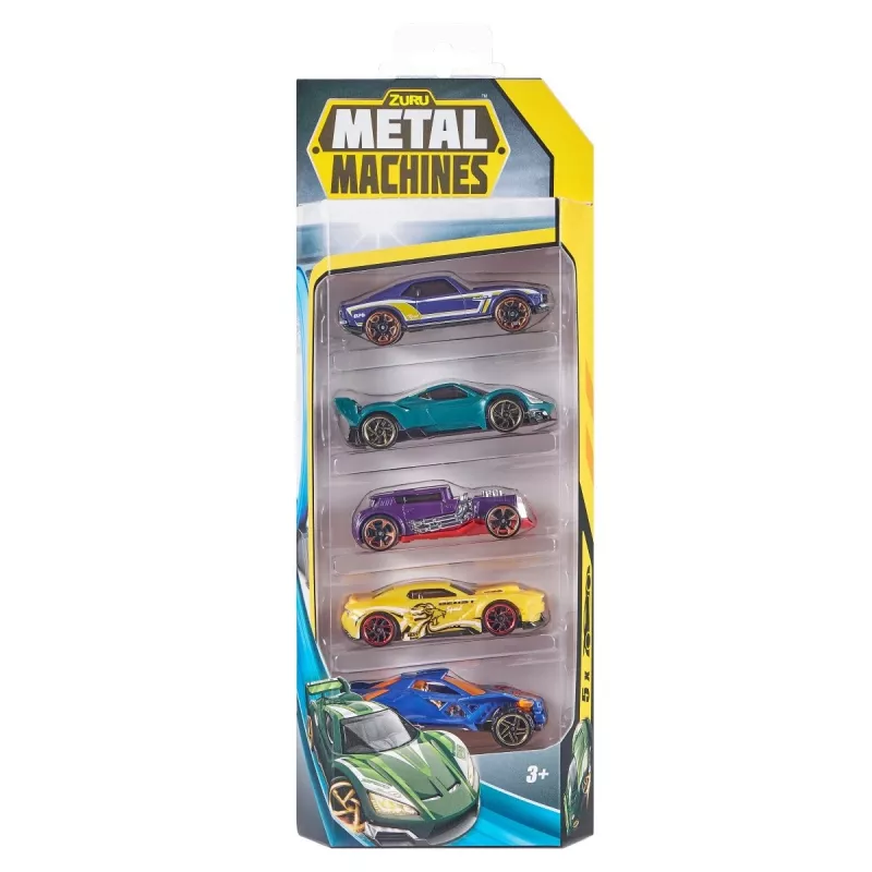 Zuru Metal Machines 5-Pack Die-Cast Cars 1:64, Series 2, Assorted