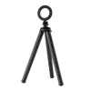 Flexible tripod for phones Telesin P3-FM-02, black, bendable legs, compact mobile phone mount