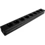 Power strip EUROLITE 30240090 — 8-socket aluminum housing, black