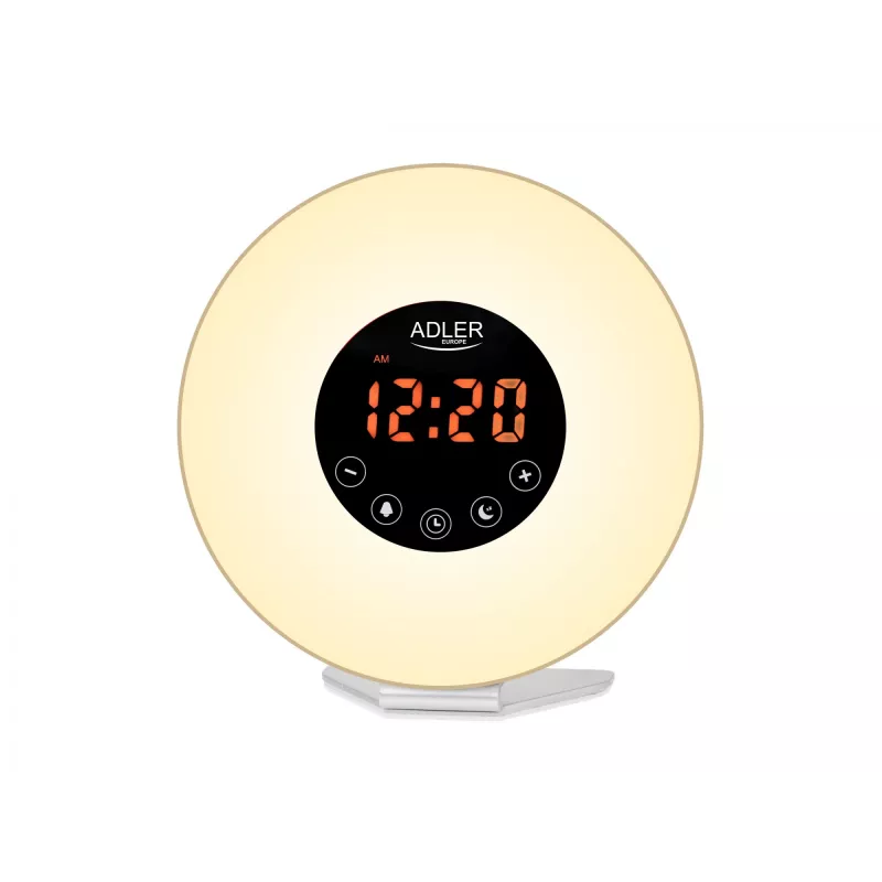 Alarm clock Wake‑Up Light Adler AD1916 with Sunrise Simulation and FM radio