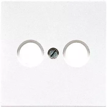 Wall plate / switch cover jung LS990TVWW, white, conventional design, single unit