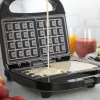 Double Waffle Maker Progress EK5852PVDE — double plates, non-stick coating, adjustable temperature