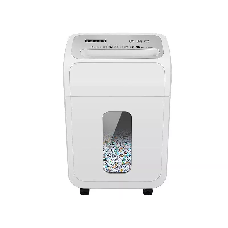 Office document shredder TRACER TRANIS47633 White — 4x12 mm cross-cut, 14-sheet capacity, 20 L basket