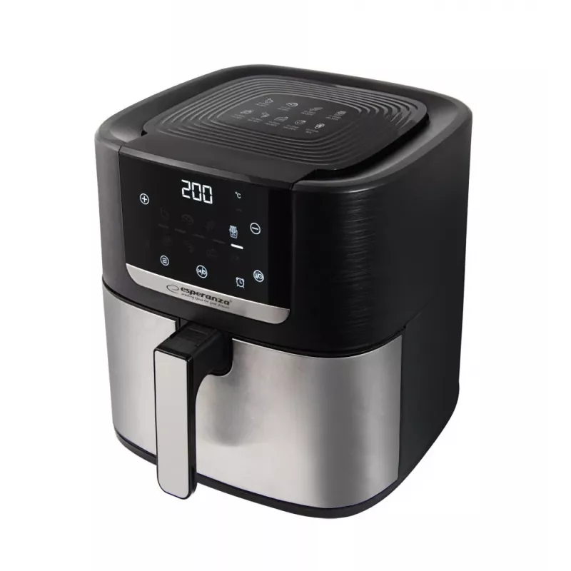 Hot air fryer ESPERANZA EKA004 — 8 L, 1700 W, 8 programs, touch controls, stainless steel