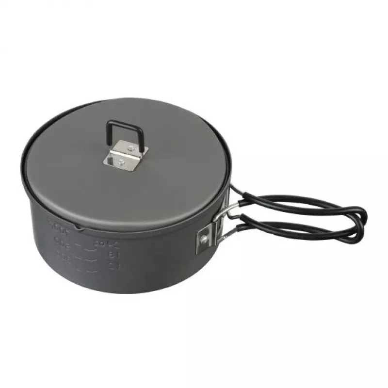 Pot ESBIT PT1100HA camping cookware — Aluminium pot 1.1 L, Ø14.8 cm, 227 g, black
