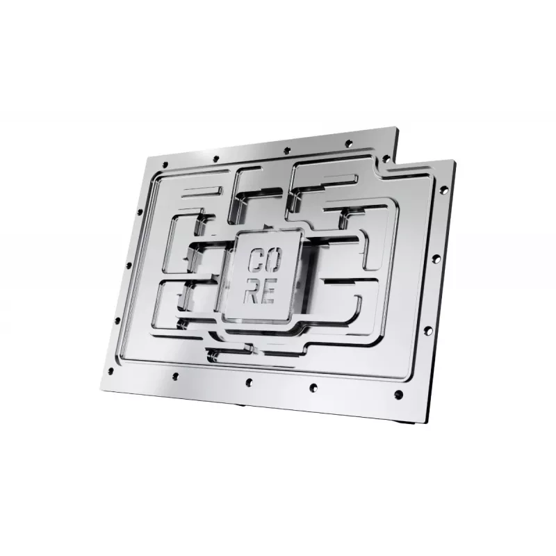 Backplate Alphacool 10268 Acrylic Aluminium Chrome Copper Nylon Black 160.8mm