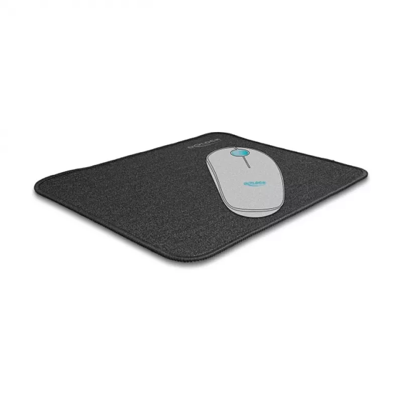 Mouse Pad DeLOCK glitter-black 300x245mm Rubber Non-slip