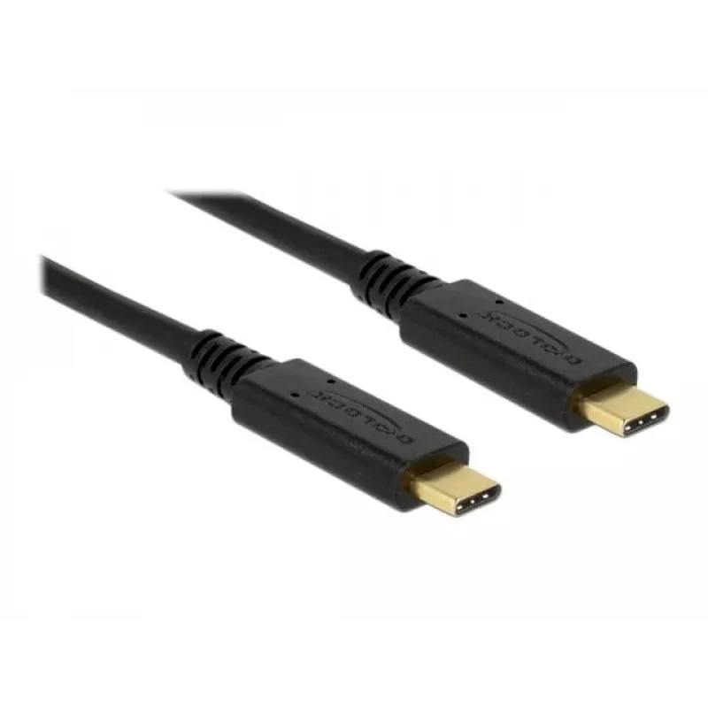 USB Cable DeLOCK 83042 USB 3.2 Gen 2 0.5m USB C Black