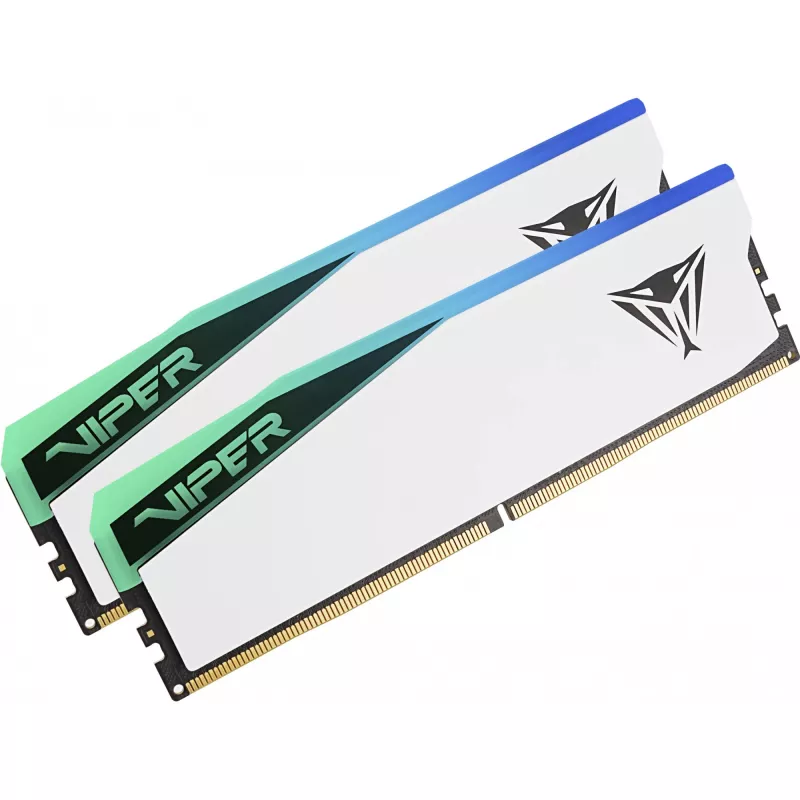 DIMM 48 GB DDR5-6000 (2x 24 GB) Dual-Kit, Memory White, PVER548G60C42KW, Viper Elite 5 RGB, INTEL XMP, AMD EXPO