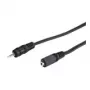 Wentronic Goobay 2,5mm-jack-Extension Cable, Black, 2 m - jack 2,5 mm-Plug (3-Pin, Stereo) > jack 2,5 mm-Socket (3-Pin, Stereo) (50458)