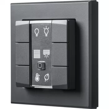 Wall-mounted 6-button remote control Homematic IP Wandtaster — RF wireless, up to 200 m range, IP20
