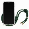 Phone necklace case Lookabe for iPhone X / Xs — gold with green strap
