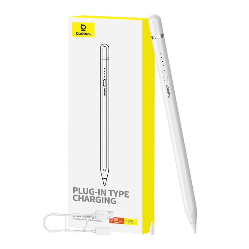 Stylus Baseus Smooth Writing Series plug-in charging Lightning, White
