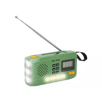 Portable AM/FM Solar Radio BLOW RA13 77-551# — lightweight, battery-free solar charging
