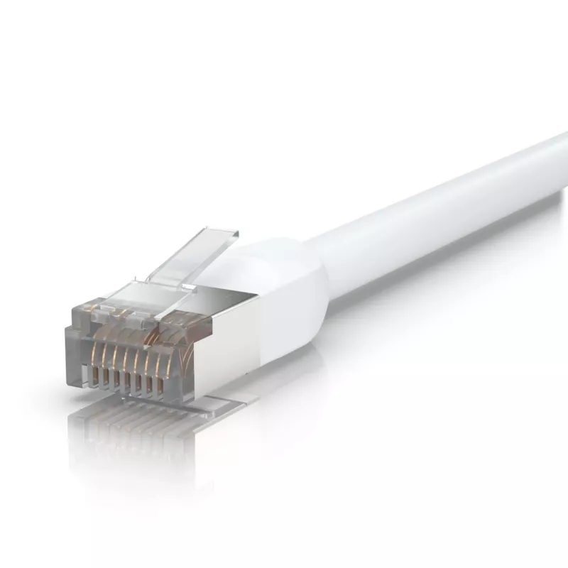 Networking cable Ubiquiti UACC-CABLE-PATCH-OUTDOOR-2M-W RJ-45 Cat5e 2 m White, S/UTP, 24 AWG