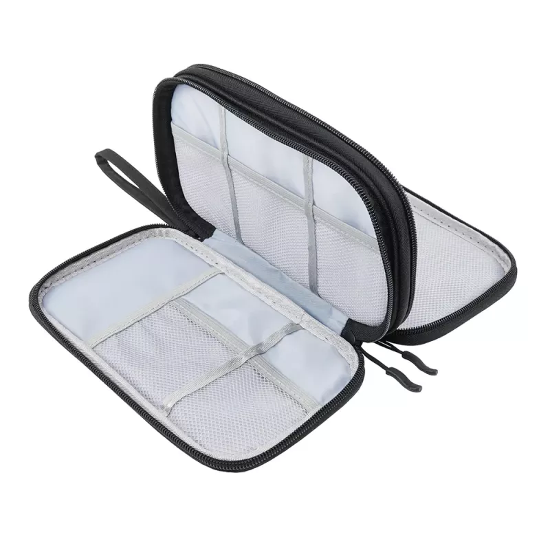 Cable organiser pouch Tellur TLL193011 — compact travel case for chargers, cables, adapters, black