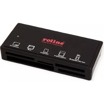 ROLINE USB3.2 Gen1 Multi Card external black - Card-Reader (15.08.6249)