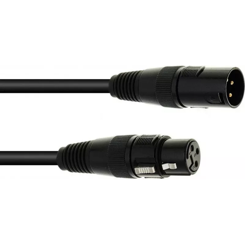 DMX cable EUROLITE XLR 3-pin 5 m, male–female, balanced digital lighting control cable