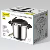 Pressure cooker Maestro MR-2901, 6 L, 22 cm diameter, silver, non-stick coating
