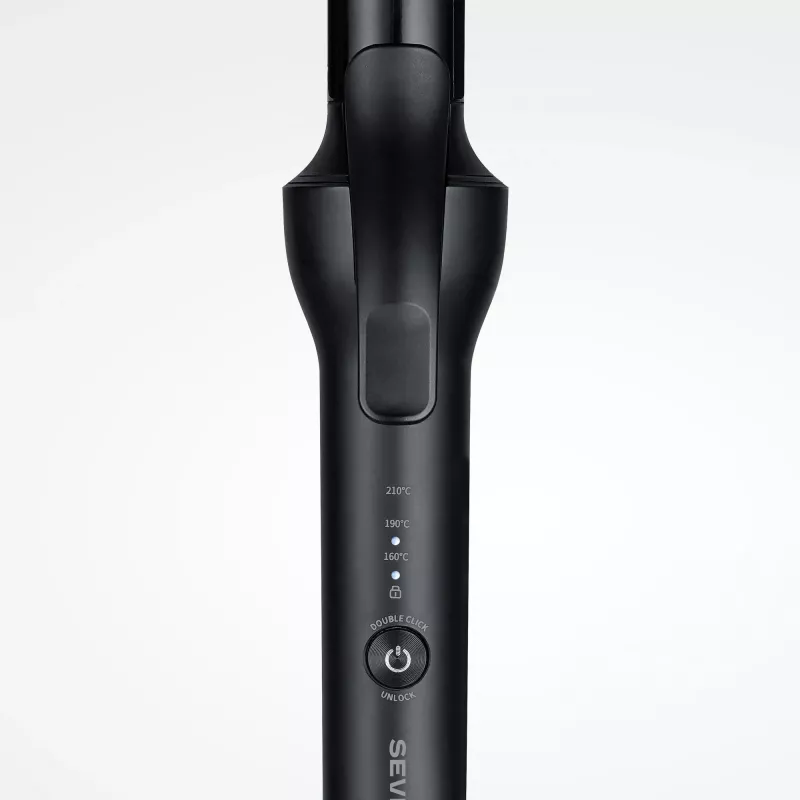Hair Straightener SEVERIN LS 0822 — Warm technology, 250 W, 130 °C min, ceramic plates, 2.8 m cord, Black/Grey