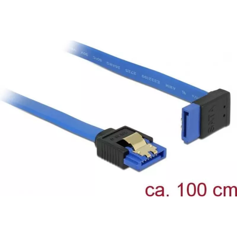 SATA cable DeLOCK 84999 1 m SATA 7-pin Black Blue
