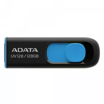 ADATA DashDrive UV128 128GB USB flash drive USB Type-A 3.2 Gen 1 (3.1 Gen 1) Black, Blue