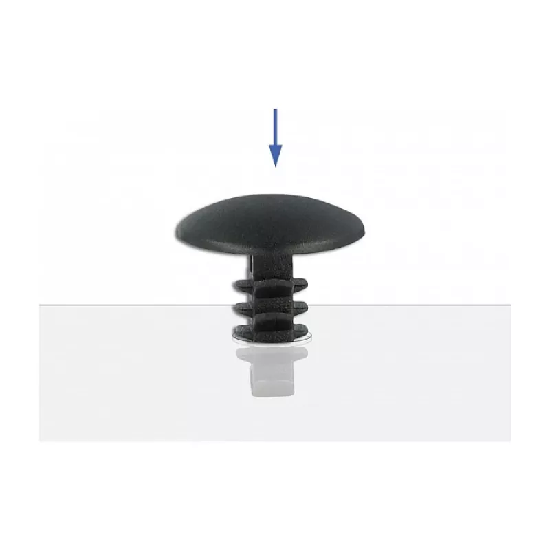 Fir tree clip DeLOCK 60188 black nylon 10 pieces