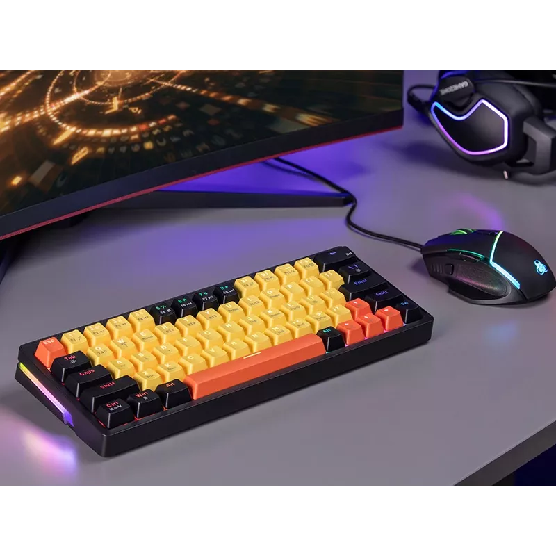 Mechanical Keyboard Tracer Gamezone EVO2 Hot Swap 63 (Yellow)