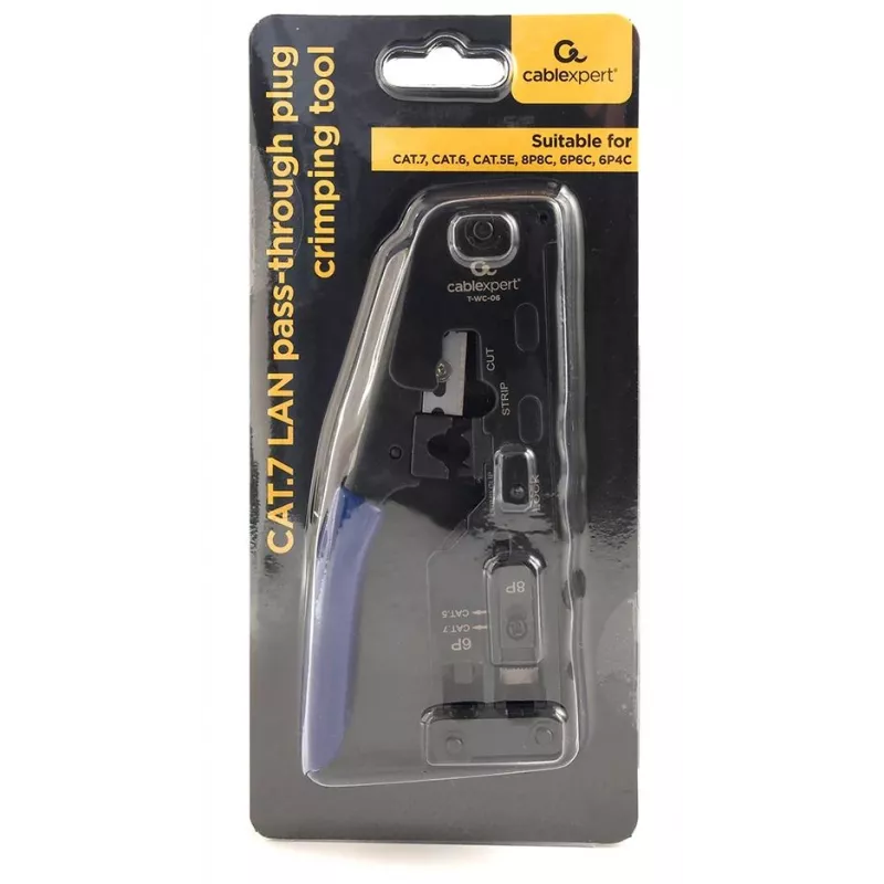 Crimping tool GEMBIRD T-WC-06 for RJ45, RJ12 and RJ11 connectors