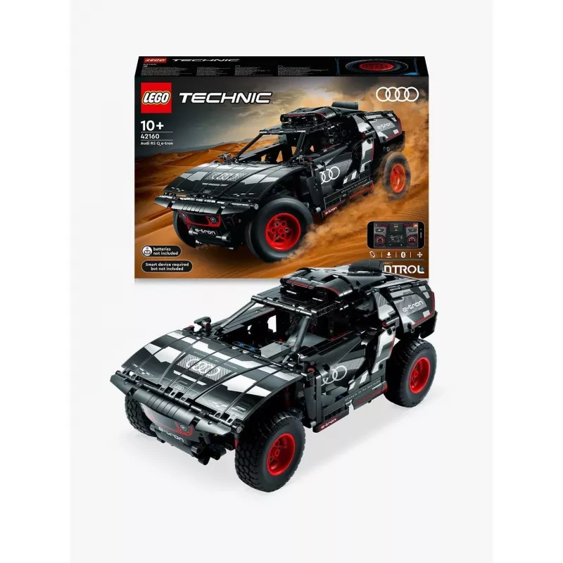 LEGO Technic all‑terrain vehicle model kit Audi RS Q e‑tron 42160 — 914 pieces, recommended age 10+