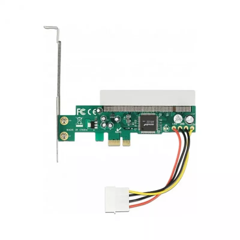 DeLOCK Riser Card PCI Express x1 to 1 x PCI 32 Bit 5 V Slot Asmedia