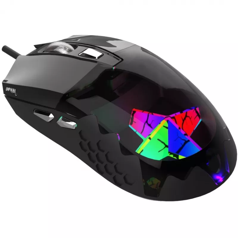 INCA Cian INCA Empousa 3D RGB Led 7200 Dpi Macro Keys Private Gaming Mouse